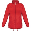 B&c Sirocco Jacke, Leicht Damen Rot Bunt M