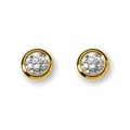 Ohrstecker Diamant 0.10ct. Gelbgold 750 Damen Gelbgold ONE SIZE