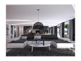 Vente-unique, Wohnlandschaft Kunstleder SICILE Wohnlandschaft Kunstleder SICILE