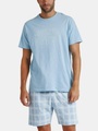 Pyjama Shorts T-shirt Today Antonio Miro Herren Blau L