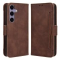 Cover-Discount - Galaxy S25 Etui viele Kartenfächer, Braun