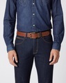 Metal Loop Gurtel Herren Cognac 90