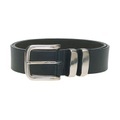 Noah Doppelmetallschlaufe Gürtel Herren Schwarz 34