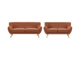 Couchgarnitur 3+2 - Stoff - Orange - SERTI II Couchgarnitur 3+2 - Stoff - Orange - SERTI II