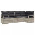 VidaXL - Outdoor-sofa poly-rattan, One Size, Grau