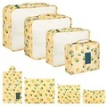 Packung Mit 8 Packwürfeln, Koffer-organisationswürfel, Mit Schuhbeutel, Wäschesack, Reise-organisatoren, Kleidersäcke, Für Rucksack, Gelb Unisex Gelb Bunt ONE SIZE