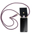 Handy Kette für Huawei P SMART 2018 Enjoy 7S Silikon mit Gold Ringen