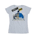 Batman Fußballtor Hängendes Baumwolltshirt Damen Grau XL