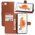 iPhone 8 / 7 - Leder Tasche Etui Hülle Karten Fächer