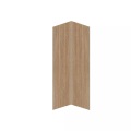 Vente-unique, Vente-unique - Wandpaneele Dusche 2er-Set - Holz-Optik aus Aluminium inkl. Profile - 2x 90 x 210 cm - ENEKO, One Size, Beige