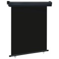 vidaXL Balkon-Seitenmarkise 140 × 250 cm Schwarz