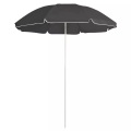 vidaXL Sonnenschirm mit Stahlmast Anthrazit 180 cm