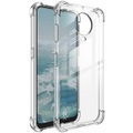IMAK - Nokia G20 / G10 Gummi Hülle Air Cushion Fallschutz + Display Folie - Transparent
