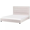 Beliani - Bett mit Lattenrost aus Stoff Modern ROUEN, 160X200CM