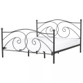 Beliani, Bett mit Lattenrost aus Metall Retro DINARD Bett mit Lattenrost aus Metall Retro DINARD