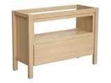 Waschbeckenunterschrank mit Ablagefach - 120 cm - Eichenholzfurnier - COSMOTI Waschbeckenunterschrank mit Ablagefach - 120 cm - Eichenholzfurnier - COSMOTI