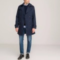 Trenchcoat Signature Mit Gürtel Herren Blau L