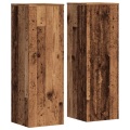 vidaXL Pflanzenständer 2 Stk. Altholz-Optik 33x33x100 cm Holzwerkstoff