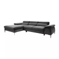 Ecksofa mit Schlaffunktion - Ecke links - Samt - Anthrazit - SEPINA Ecksofa mit Schlaffunktion - Ecke links - Samt - Anthrazit - SEPINA