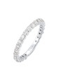 Ring Memoire Eternity Zirkonia Funkelnd 925 Silber Unisex Silber 52mm