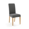 Stretch-stuhlbezug Mit Waffelstruktur Ahmis Unisex Grau ONE SIZE