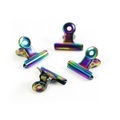 trendform - (4er Set) Mini Graffa Magnet Aktenklammer Notizmagnet für Whiteboard + Kühlschrank (FW3998) - Regenbogen