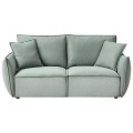 Beliani - 3 Sitzer Sofa aus Stoff Modern KUNES, One Size, Grün Bedruckt