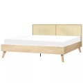 Bett mit Lattenrost aus Faserplatte Boho MONPAZIER Bett mit Lattenrost aus Faserplatte Boho MONPAZIER