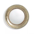 Runder Spiegel AFSAN in goldfarbener Vintage-Optik