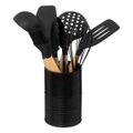 Blechdose Mit 7 Küchenutensilien - Schwarz Unisex ONE SIZE