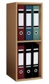 MID.YOU Aktenregal 34/72/30 cm , Offas 2-Fach , Buchefarben , Holzwerkstoff , 34x72x30 cm , melaminharzbeschichtet,Nachbildung , 000657011408