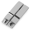 Diademita - Hosenträger / Strumpfhalter Breite 3,5 cm Länge 125 X-Bac, One Size, Grau