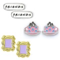 FRIENDS, Ohrring Set 3erpack Metall Damen Multicolor ONE SIZE