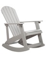 Beliani, Schaukelsessel aus Kunstholz Klassisch ADIRONDACK Schaukelsessel aus Kunstholz Klassisch ADIRONDACK