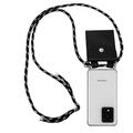 Handy Kette für Samsung Galaxy S20 ULTRA Silikon mit Silbernen Ringen