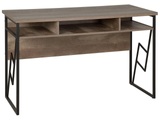Beliani Schreibtisch dunkler Holzfarbton 120 x 60 cm FORRES