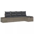 VidaXL - Gartenbank poly-rattan, One Size, Grau