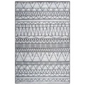 Beliani Teppich schwarz-grau Zickzackmuster 140 x 200 cm KEBAN