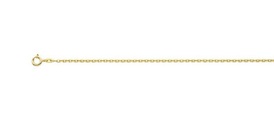 MUAU Schmuck, Collier Anker Gelbgold 585, 1.8mm, 70cm Unisex Gelbgold 70 CM