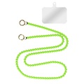 Handyschmuck, Kugelkette 120cm Hell