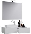 3-tlg Badmöbel Set Gäste WC Gästebad Waschplatz Waschtisch klein schmal Gudas SP 3-tlg Badmöbel Set Gäste WC Gästebad Waschplatz Waschtisch klein schmal Gudas SP