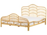 Bett mit Lattenrost aus Rattan Boho DOMEYROT Bett mit Lattenrost aus Rattan Boho DOMEYROT