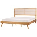 Bett mit Lattenrost aus MDF-Platte Retro POISSY Bett mit Lattenrost aus MDF-Platte Retro POISSY