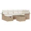 VidaXL - Garten-sofa poly-rattan, One Size, Beige
