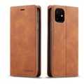 iPhone 11 Pro Max - Vintage Flip Case in Wildleder Optik