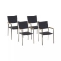 Set mit 4 Stühlen aus PE Rattan Modern GROSSETO Set mit 4 Stühlen aus PE Rattan Modern GROSSETO
