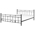 Beliani, Bett mit Lattenrost aus Metall Retro LYNX Bett mit Lattenrost aus Metall Retro LYNX