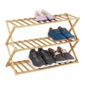 B2X - Faltbares Schuhregal aus Bambus, 70 CM