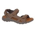 Sportsandalen, Leder Herren Braun 45.5