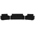 Beliani Sofa Set Polsterbezug graphitgrau ABERDEEN